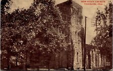 Postcard OH Uhrichsville, Ohio; Moravian Church 1911 Ce picture