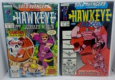 Marvel Comics - Solo Avengers #5 & #6 Dec 87'/Jan 88' - Hawkeye Scarlet Witch🔥 picture