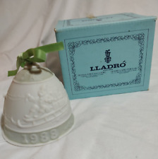LLADRO Spain 1988 Annual Christmas Bell Ornament No. 5525 with Original Box picture
