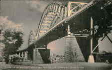 Postcard: CLOSE UP OF MIDDLETOWN PORTLAND BRIDGE SPANNING CONN. RIVER. picture