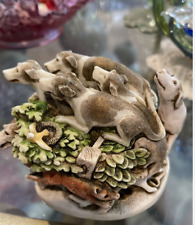 HARMONY KINGDOM  “Tally Ho” Figurine Dogs/ Fox Hand Crafted 1999 picture