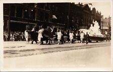 Winnipeg Manitoba MB Jubilee Parade 1924 Men Costumes Horses RPPC Postcard E57 picture