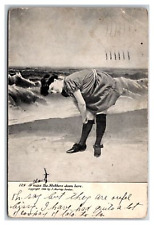 Victorian Beach bathers ~ Risque stalkings ~ Woman bathing suit picture