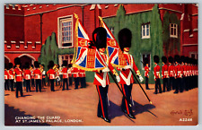 c1960s Changing the Guard St. James Palace London England Vintage Postcard picture