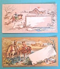 2 Victorian  Ad Trade , Calling Cards picture
