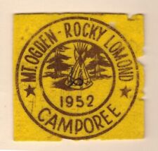COR Mt. Ogden / Rocky Lomond  Lake Bonneville Council  - Mint - UT - 1952 Felt picture