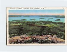 Postcard Frenchman's Bay & Bar Harbor Maine USA picture