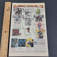 Vtg 1992 Print Ad Classic Vintage Marvel T's Tees Spidey Says Graphic Shirts picture