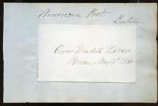 Oliver Wendell Holmes signed autograph auto 3x5 cut Certified JSA Letter picture