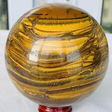 Natural Tiger Eye stone ball quartz crystal ball Reiki healing 1400G picture