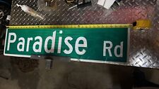 Paradise Road 36x6  Authentic Street Traffic Road Sign Man Cave Garage picture