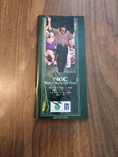 Fred Couples Autographed NEC 1996 World Series of Golf Player Line-Up Pamphlet picture