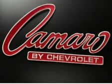 Camaro by Chevrolet Embroidered Iron on Logo Patch (RED) 9.5