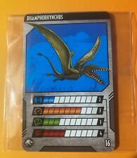 Mattel Jurassic World Dino Rivals Rhamphorhynchus Green Variant Trading Card #16 picture