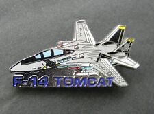 US NAVY F-14A TOMCAT FIGHTER AIRCRAFT LARGE LAPEL HAT PIN 2 INCHES NEW picture