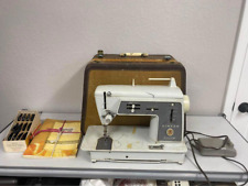 Singer Touch & Sew Sewing Machine Model 600E with Disc Attachments in Hard Case picture