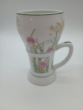 Shafford Herbs Spices Mug Irish Coffee Latte Clover Floral Tall Replacement picture
