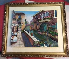 Vintage Framed 3 D Hand Painted Polystone Wall Plaque 24” X 28” Item # WPO 144L picture