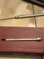 Vintage WEKSLER Pocket Thermometer w Metal Screw In Case - Degrees F picture