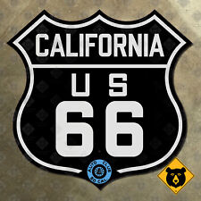 California US route 66 marker 1928 ACSC mother road auto club sign black 16x15 picture