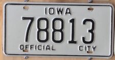 IOWA OFFICIAL CITY  license plate   1980s   78813 picture