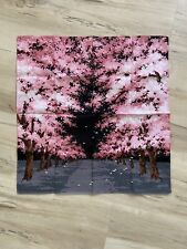Japanese Tenugui - Traditional Towel - Sakura Cherry Blossom Forest in the Night picture