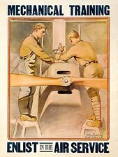 Enlist in the Air Service - WWI 1919 Army Air Corps Poster - 18x24 picture