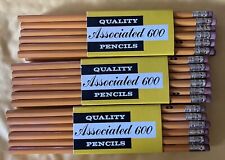 Vintage ASSOCIATED 600 Quality Pencils New In Package 3 Packs Of 12 #3. 36 Total picture