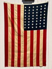 Flag - US Flag - Vintage Flag - Vintage USA Flag - 48 Star American Flag picture