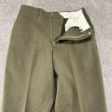 VTG US Army Pants Mens 30x32 Green Serge Wool Type II Class 6 MC Shade Trouser picture