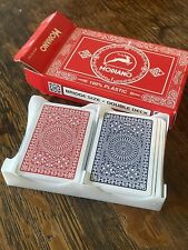Modiano Club Poker Playing Cards Plastic  Bridge Size Double Deck Holder picture