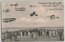 Germany 1911 Deutscher Rundflug Pioneer Aviation Prize Flight Postcard Used picture