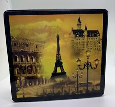 Charles Delacre Bakery Cookie Tin French Belgium Collectible 1997 Vtg 9x8.5x3.5 picture