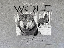 ADVICE FROM A WOLF  GILDAN T-SHIRT M - MEDIUM -NEW picture