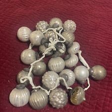Antique Mercury Glass Kugel CRACKLE Silver  Christmas Ornament LOT 22 - Stunning picture