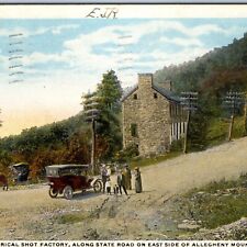 c1910s Schellsburg, PA Historical Shot Factory Touring Car PC Allegheny Mts A215 picture