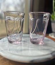 Vintage Noritake Sweet Swirl Pink Highball Glass, Set Of 2, Excellent Condition picture