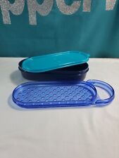 New Tupperware Handy Grater Blue 16 Oz  Seal For Storage Easy To Hold New Sale picture