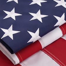 TOPFLAGS 5X8 Ft American Flag Large US Flags Heavy Duty Embroidered Stars, Sewn picture
