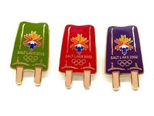 2002 Salt Lake Olympic Pins Popsicle- Purple, Cherry and Lime picture