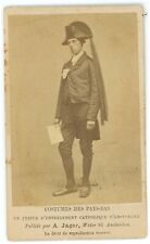 Antique CDV c1870s A. Jager Amsterdam Costumes Aanspreker - Messenger of Death picture