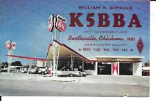 QSL  1968 Bartlesville Oklahoma Gas Station     radio card picture