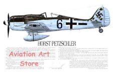 Fw-190, AND Russian Yak, Signed by Luftwaffe & Russian Aces, Artist; E. Boyette picture