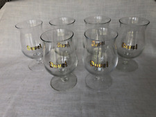 Durobor Duvel Large Tulip Glasses with Gold Plated Logo - 6 Pre-owned in Box picture