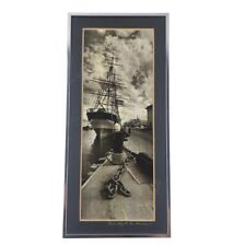 Vintage Gene Wright San Francisco Photograph 1960 Signed 11x5 Framed picture