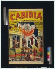 Cabiria,being sacrificed to the god Moloch,Motion Picture Poster,film,1914 picture