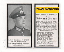 original german ww2 Death Card-sterbebild-soldiers death details wk2- picture