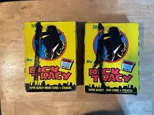 1990 Topps Dick Tracy Unopened Box 36 Wax Packs Movie Cards & Stickers Vintage picture