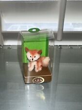 AMA Austria Miniature Wool Red Fox Figurine Vintage New In Box 1960s picture