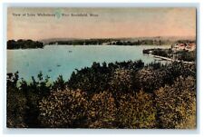 1912 Handcolored Lake Wickaboag, West Brookfield, Massachusetts MA Postcard picture